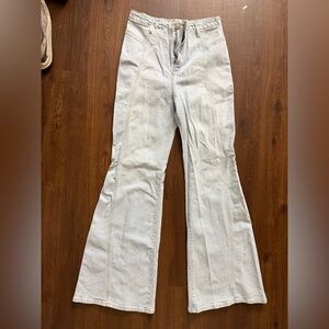 Free People Light Blue Flared Jeans